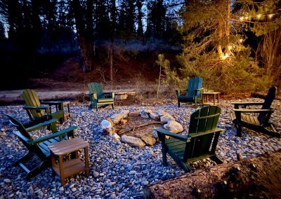 Clubhouse Fire Pit at Twilight